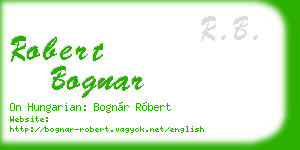 robert bognar business card